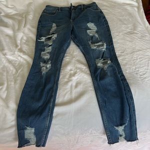 Hollister Curvy High-Rise Crop Super Skinny Jeans Size 11R